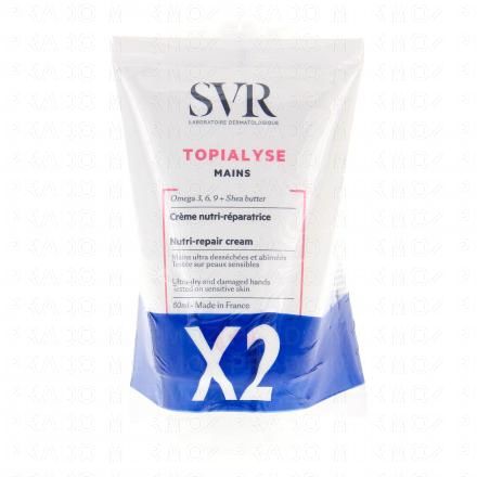 SVR Topialyse cr&egrave;me mains nutri-r&eacute;paratrice (lot de 2 * 50ml)