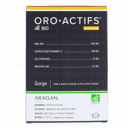 ARAGAN Synactifs - Oro.Actifs N.G.T 24 pastilles Bio