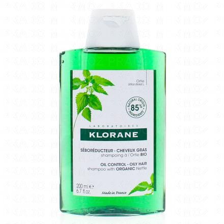 KLORANE Ortie bio - Shampooing traitant s&eacute;bor&eacute;gulateur (flacon de 200 ml)
