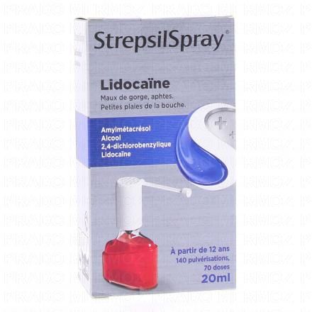 Strepsilspray (à la lidocaïne)