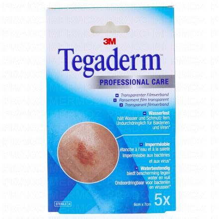 3M Tegaderm +Pad Professional care - Pansement transparent avec compresse (5 pansements 6 cm x 7 cm)