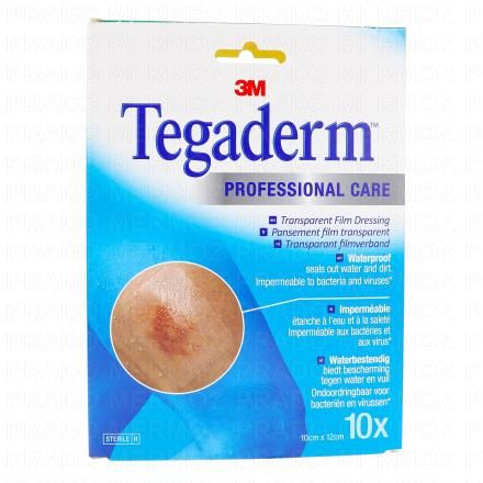 3M Tegaderm Pansement transparent 10cm x 12cm (boite de 10 - 10cm x 12cm)