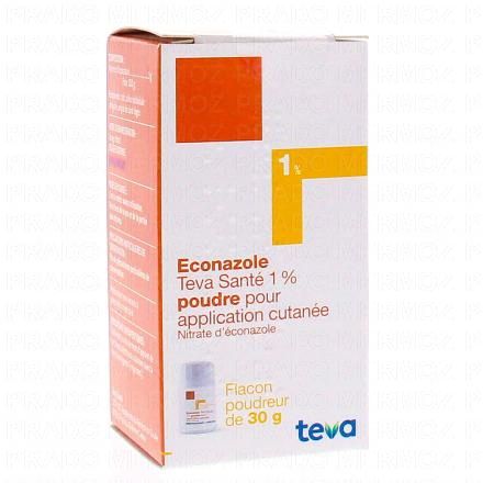 TEVA Econazole 1% poudre cutanée 30g