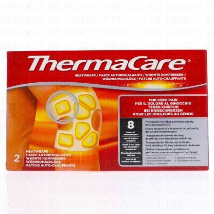 THERMACARE Patch autochauffant genou x2