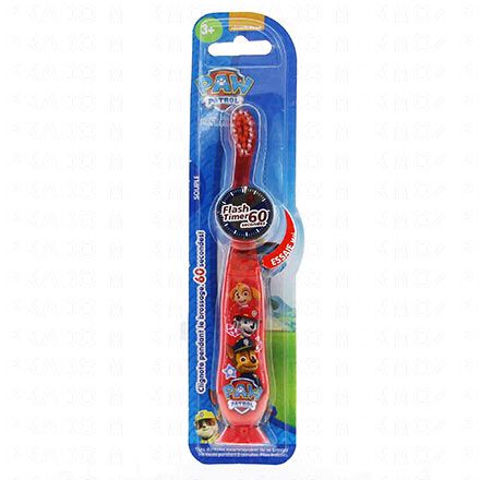 MRWHITE Brosse à dent souple Flash timer (pat'patrouille)