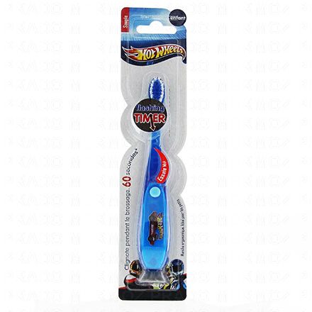 MRWHITE Brosse à dent souple Flash timer (hot weels)