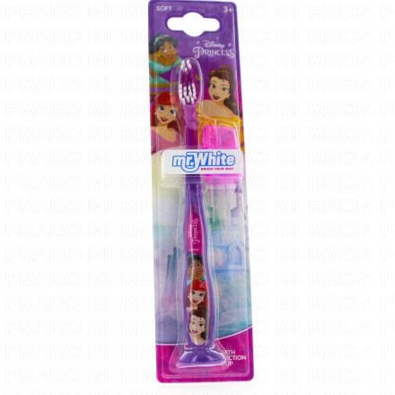 TINOKOU Brosse à dent ergonomique avec capuchon (princesse)