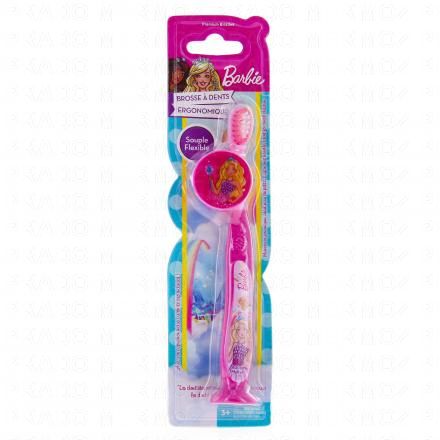 TINOKOU Brosse à dent ergonomique avec capuchon (barbie)