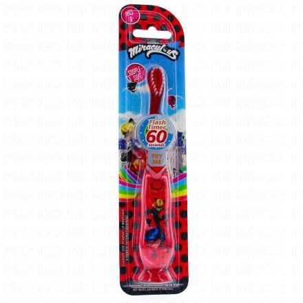 TINOKOU Brosse à dent souple Flash timer 60secondes (miraculous)