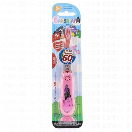 TINOKOU Brosse à dent souple Flash timer 60secondes (barbapapa)