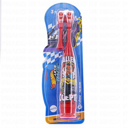 TINOKOU Brosse à dents électrique+ 1 brossette rotative offerte (hot wheels)