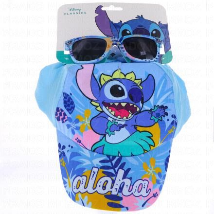 TINOKOU Lunettes de soleil et Casquette (lilo & stitch taille 53)