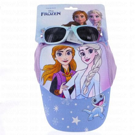 TINOKOU Lunettes de soleil et Casquette (reine des neiges taille 53)
