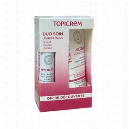 TOPICREM Duo soin L&egrave;vres et Mains Hydratant