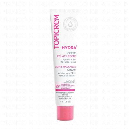 TOPICREM Hydra+ Cr&egrave;me &eacute;clat l&eacute;g&egrave;re tube 40ml
