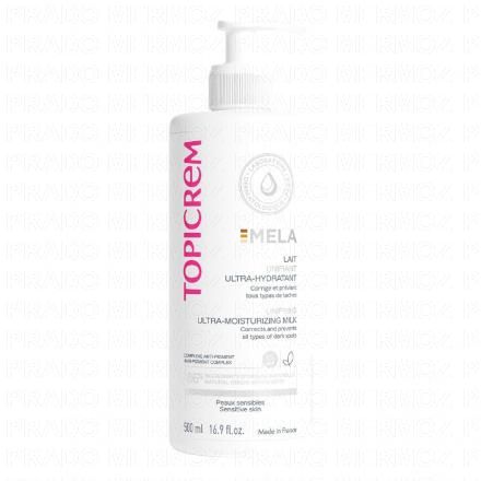 TOPICREM Mela Lait unifiant Ultra-Hydratant SPF15 500ml