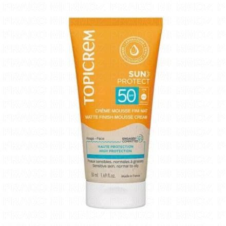 TOPICREM Sun Protect - Crème Mousse Fini Mat SPF50 50ml