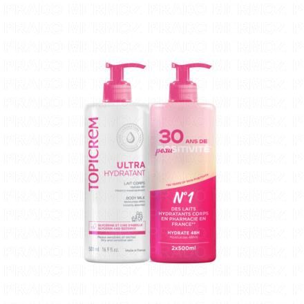 TOPICREM Ultra-hydratant lait corps (lot 2 x 500ml)