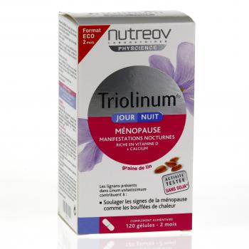 NUTREOV Triolinum jour nuit m&eacute;nopause manifestations nocturnes (120 g&eacute;lules)