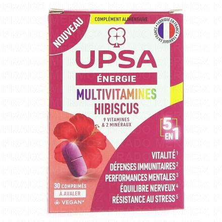 UPSA Energie Multivitamines Hibiscus x30 comprim&eacute;s