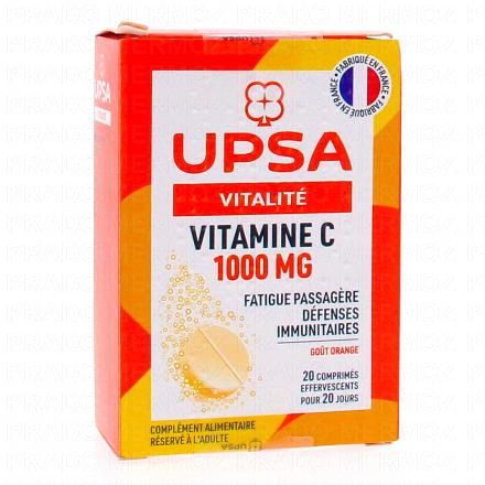 UPSA Vitamine C 1000mg effervescent (20 comprim&eacute;s)