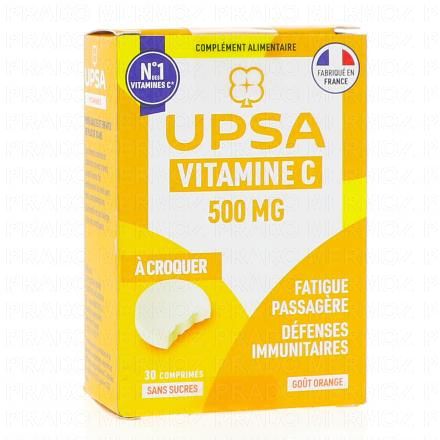 UPSA Vitamine C 500mg (30 comprim&eacute;s &agrave; croquer)