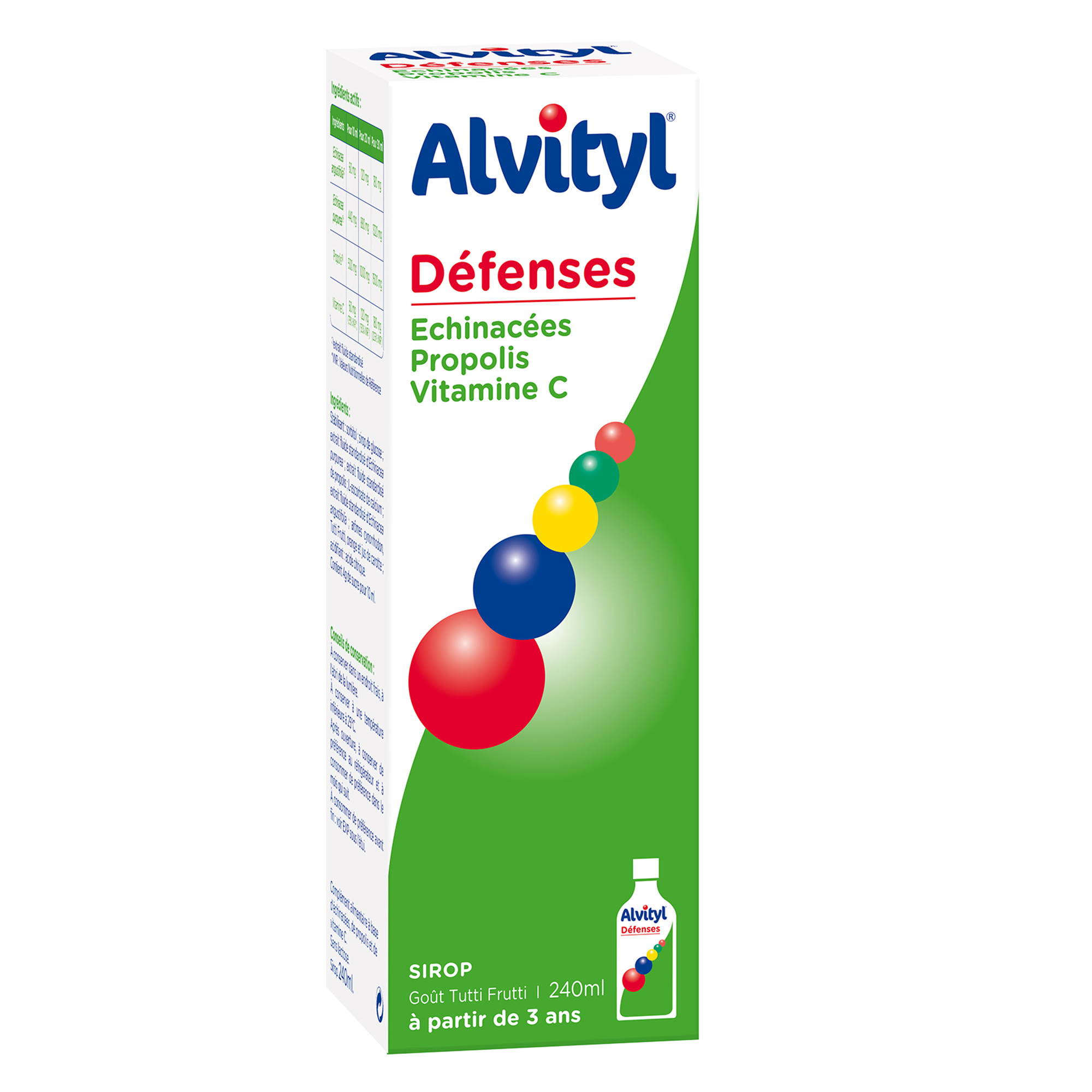 Sirop Alvityl Défenses Immunitaires Urgo, flacon de 240 ml