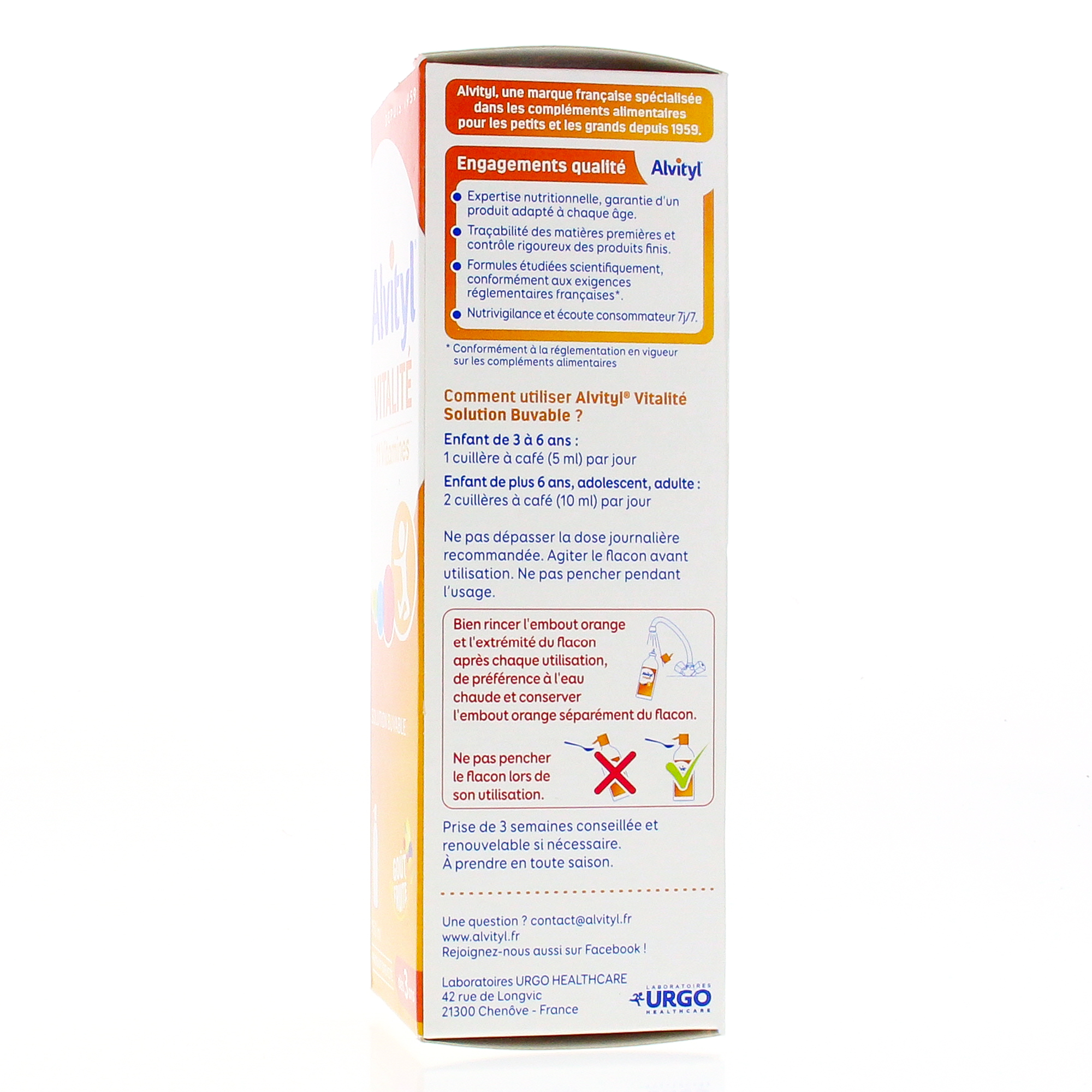 Alvityl Vitalité Solution Buvable Multivitaminée - 150ml