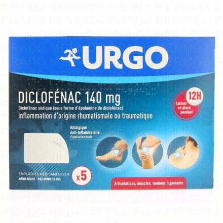 URGO Diclofénac 140mg (x5 emplâtres)