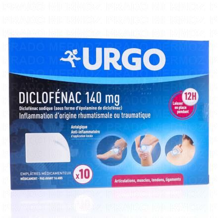 URGO Diclofénac 140mg (x10 emplâtres)