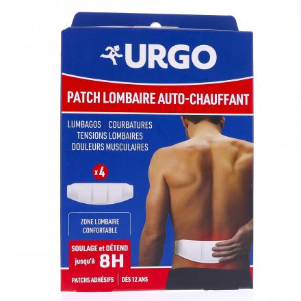 URGO Patch Auto-Chauffant 8h (lot de 4 - lombaire)