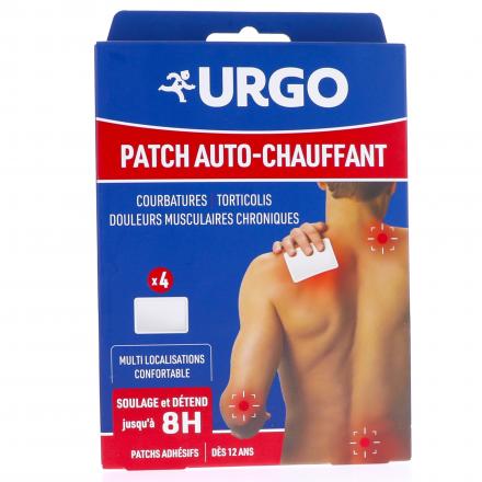 URGO Patch Auto-Chauffant 8h (lot de 4 - multi-zone)