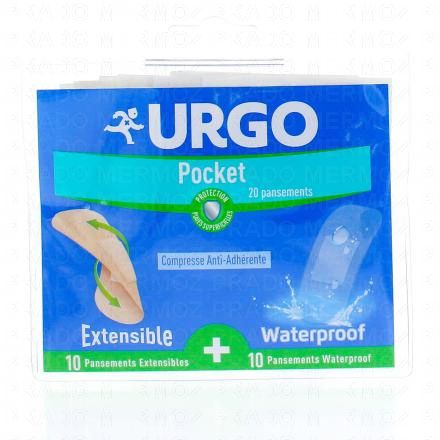 URGO Pocket 10 pansements extensibles + 10 pansements waterproof