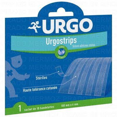 URGO  Urgostrips - 10 bandelettes 10cm x 6mm