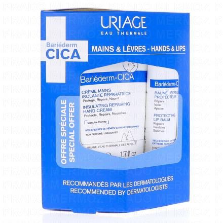 URIAGE Bari&eacute;derm Cica - Duo Cr&egrave;me mains et L&egrave;vres