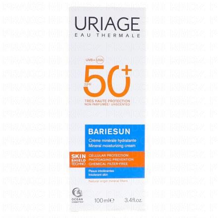 URIAGE Bariesun - Crème Solaire Minérale Hydratante SPF50+ 100ml