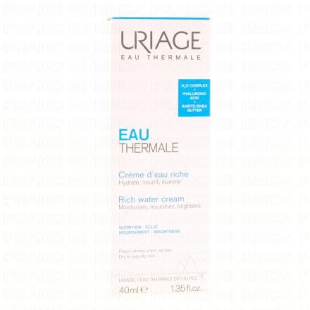 URIAGE Eau thermale Crème d'eau riche tube 40ml
