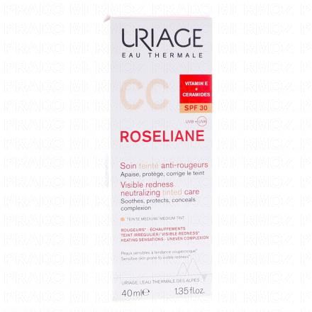 URIAGE Ros&eacute;liane - CC cr&egrave;me Soin teint&eacute; anti-rougeurs SPF30+ 40ml