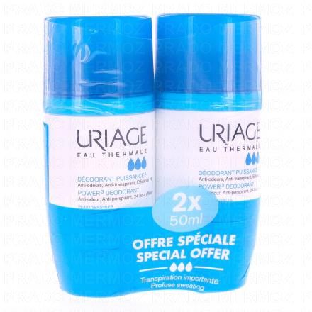 URIAGE Soin & Hygi&egrave;ne - D&eacute;odorant roll-on puissance 3 (lot de 2)