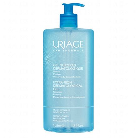 URIAGE Soin & Hygiène - Surgras liquide dermatologique flacon pompe 1L