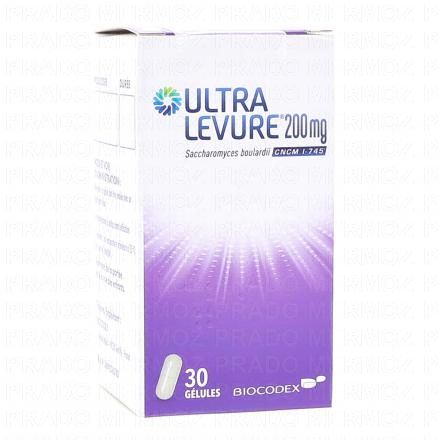 Ultra levure 200 mg (flacon de 30 gélules)