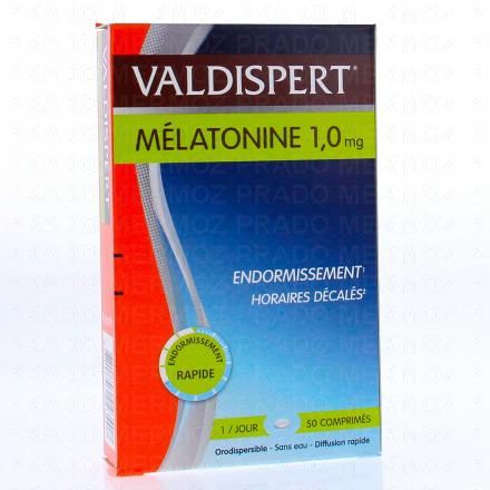 VALDISPERT Mélatonine 1.0mg endormissement x50 comprimés