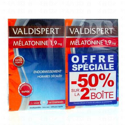 VALDISPERT Mélatonine 1.9 mg orodispersibles (offre spéciale -50% sur la 2ème boite)