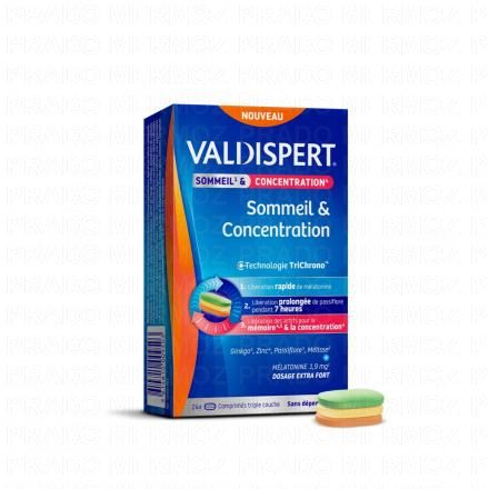 VALDISPERT Sommeil & Concentration x24 comprim&eacute;s