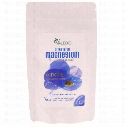 VALEBIO Citrate de Magnesium Fatigue Go&ucirc;t pomme 80g