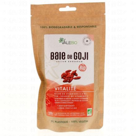 VALEBIO Super fruits baie de goji s&eacute;ch&eacute;es (sachet 150g)