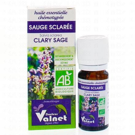 DOCTEUR VALNET Huile essentielle de sauge sclar&eacute;e bio flacon 10ml