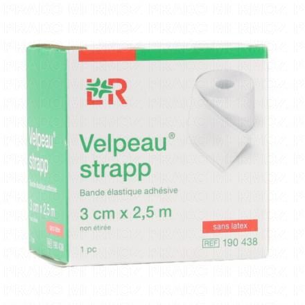 VELPEAU STRAPP Bande De Compression Adhésive élastique (3cm x 2,5m)