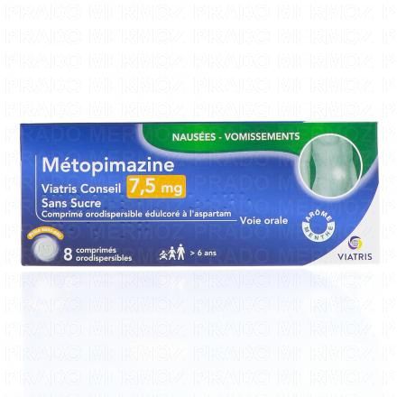 VIATRIS Métopimazine 7,5mg boite de 8 comprimés