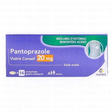 VIATRIS Pantoprazole 20mg boite de 14 comprimés